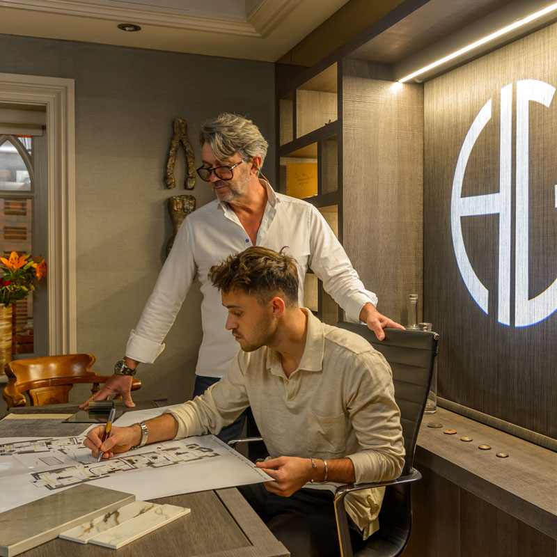 Herrington Gate staff working on design concept