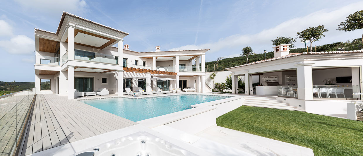 Exterior view of the villa Elysium